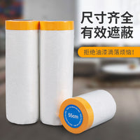 Disposable Pre-Taped Masking Film for Furniture, Automotive Painting, and Dust Protection