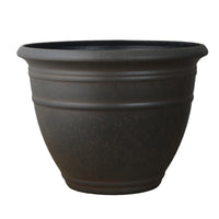 Resin Wood Grain Planter Pot for Indoor Plants