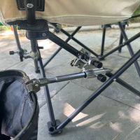 Universal Fishing Chair Accessory Mount for Bait Tray, Rod Holder, or Keepnet - Aluminum Alloy