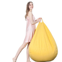 Oversized EPP Bean Bag Chair with Footstool, Washable Cover, for Bedroom Balcony