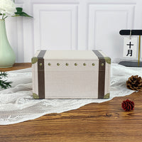 Vintage Multi-Layer Jewelry Box with Mirror and Multiple Compartments