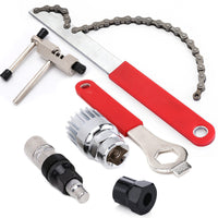 Bicycle Repair Tool Kit for Chain, Bottom Bracket, Freewheel, and Crank Removal