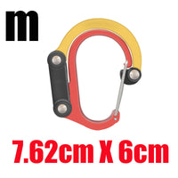 D-Ring Locking Carabiner Clip for Outdoor Tactical Gear, Hiking, and Keychains
