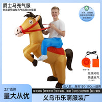 Inflatable Ride-On Horse Costume for Halloween & Theme Parties