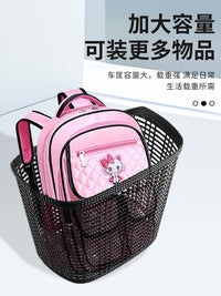 Bicycle Front Basket Woven Plastic Bike Basket for Electric Bikes