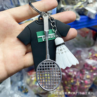 Taiwan Badminton Racket Keychain Sports Souvenir Pendant Bag Charm