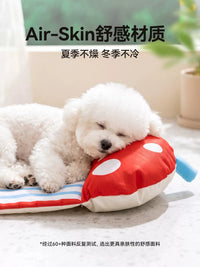 Pet Cooling Mat for Cats and Dogs, Foldable Summer Ice Pad with Pillow, Universal for All Seasons
