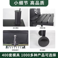Outdoor Foldable BBQ Grill Patio Barbecue Stove Charcoal Smoker for Home Use Winter Heating