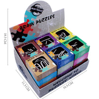 24-Piece Metal Brain Teaser Puzzle Set for Adults and Kids