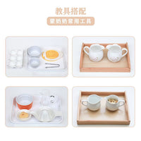 Montessori Ceramic Dish Set for Practical Life Activities - Educational Preschool Toy
