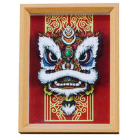 3D Paper Carving Lion Dance Shadow Box DIY Kit - Traditional Chinese Art Craft for Home Decor & Gifting