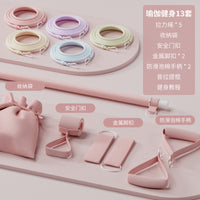 Home Fitness Yoga Pilates Resistance Band Set with Bar for Strength Training and Body Shaping
