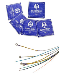 Imported Cello Strings Set - Silver Nylon Core for Professional Solo Performance