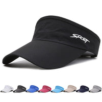 Unisex Running Visor Hat Quick Dry Sun Protection Adjustable Sports Cap