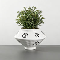 Nordic Geometric Ceramic Planter for Indoor Plants and Succulents
