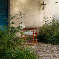 Outdoor Teak Folding Armchair and Table Set for Patio Garden Balcony