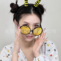Honeycomb Bee Novelty Glasses for Parties and Costumes