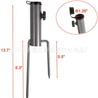 Heavy-Duty Steel Ground Spike for Outdoor Umbrella and Canopy Poles