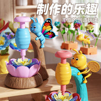 Kids' DIY Flower Press Machine Toy Set for Crafting Simulated Bouquets and Floral Arrangements
