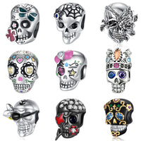 Halloween DIY Skull Charm Pendant for Jewelry Making