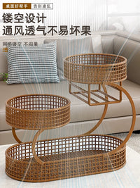 Multi-layer Fruit Plate Snack Storage Tray for Living Room Coffee Table