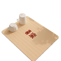 Diatomaceous Earth Absorbent Mat for Kitchen Countertops and Bars, Quick Dry Non-Slip Heat Resistant Pad