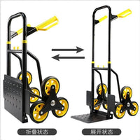 Heavy-Duty Folding Stair Climbing Hand Truck with Wheels for Moving Pots and Luggage