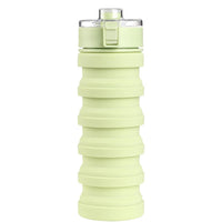 Portable Collapsible Silicone Water Bottle with Flip Lid for Outdoor Cycling Hiking