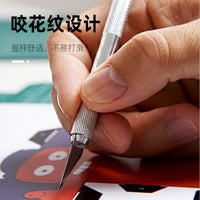 Precision Craft Knife Set with Blades and Cutting Mat for DIY Art and Model Making