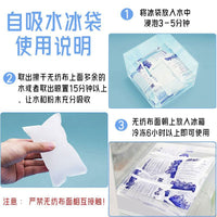 Self-Absorbing Ice Pack Bags for Food Preservation, Seafood, Cakes, and Express Delivery - Disposable Small Ice Grid Bags