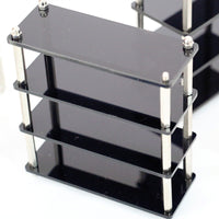 Dollhouse Miniature Multi-layer Transparent Display Shelf Bookcase European Style Furniture