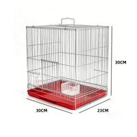 Bird Cage Plated Thickened Iron Art Large Space Hanging Foldable for Pigeons Parrots Ornamental Birds
