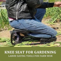Garden Kneeler Seat with Storage Pouch, Portable Kneeling Pad for Gardening, Weeding, and Outdoor Tasks