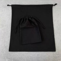 Solid Color Cotton Travel Storage Bag with Drawstring Closure for Underwear, Shoes, and Cosmetics