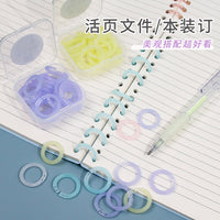 Loose Leaf Binder Rings for DIY Albums and Notebooks, Detachable Plastic Book Rings
