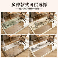 New Chinese Style PVC Chair Mat for Study and Office, Non-Slip, Waterproof, Wear-Resistant Floor Protector