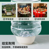 Disposable Biodegradable Dinnerware Set - Rice Husk Bowls, Plates, and Utensils for Camping & Picnics