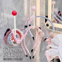 Wall-Mounted Hair Tie and Headband Organizer Rack for Bathroom