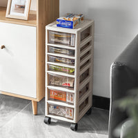 Slim Gap Storage Cabinet with Drawers for Bathroom Kitchen, Thickened Household Organizer Shelf
