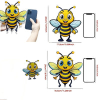 2-Pack 2D Metal Bee Wall Art Decor for Home Garden