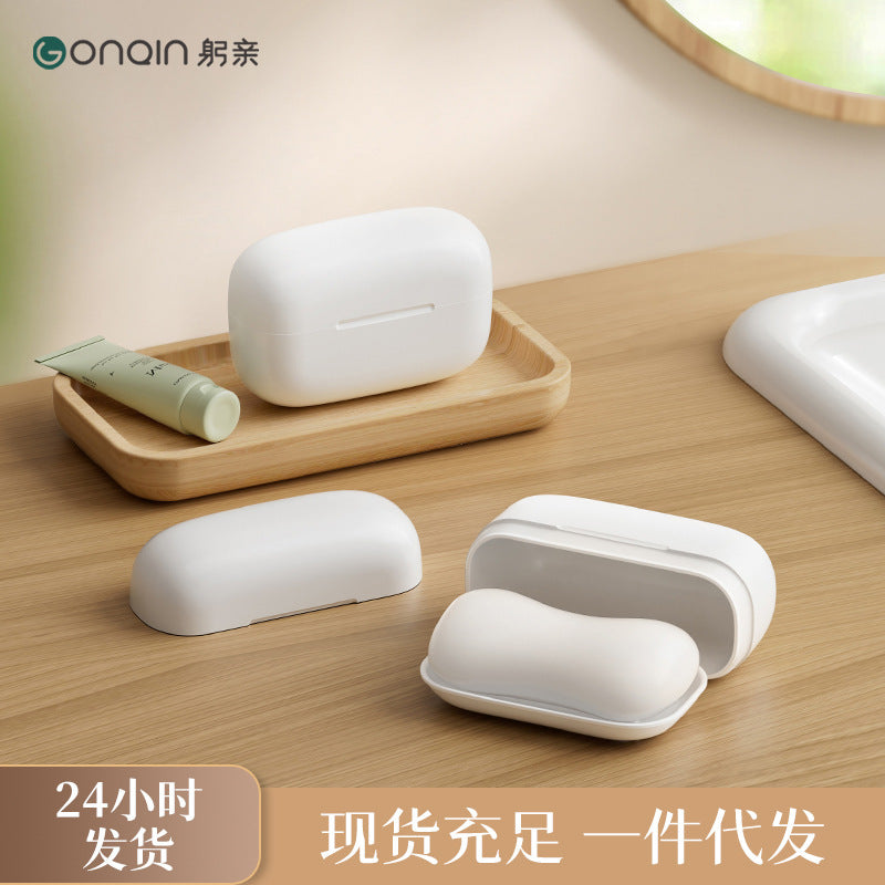 Portable Mini Travel Soap Box Sealed Leak-Proof Soap Dish Holder for Outdoor Travel