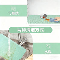 Food-Grade Silicone Refrigerator Shelf Liner, Drawer Mat, Non-Slip & Mildew-Proof, Trimmable Cabinet Liner