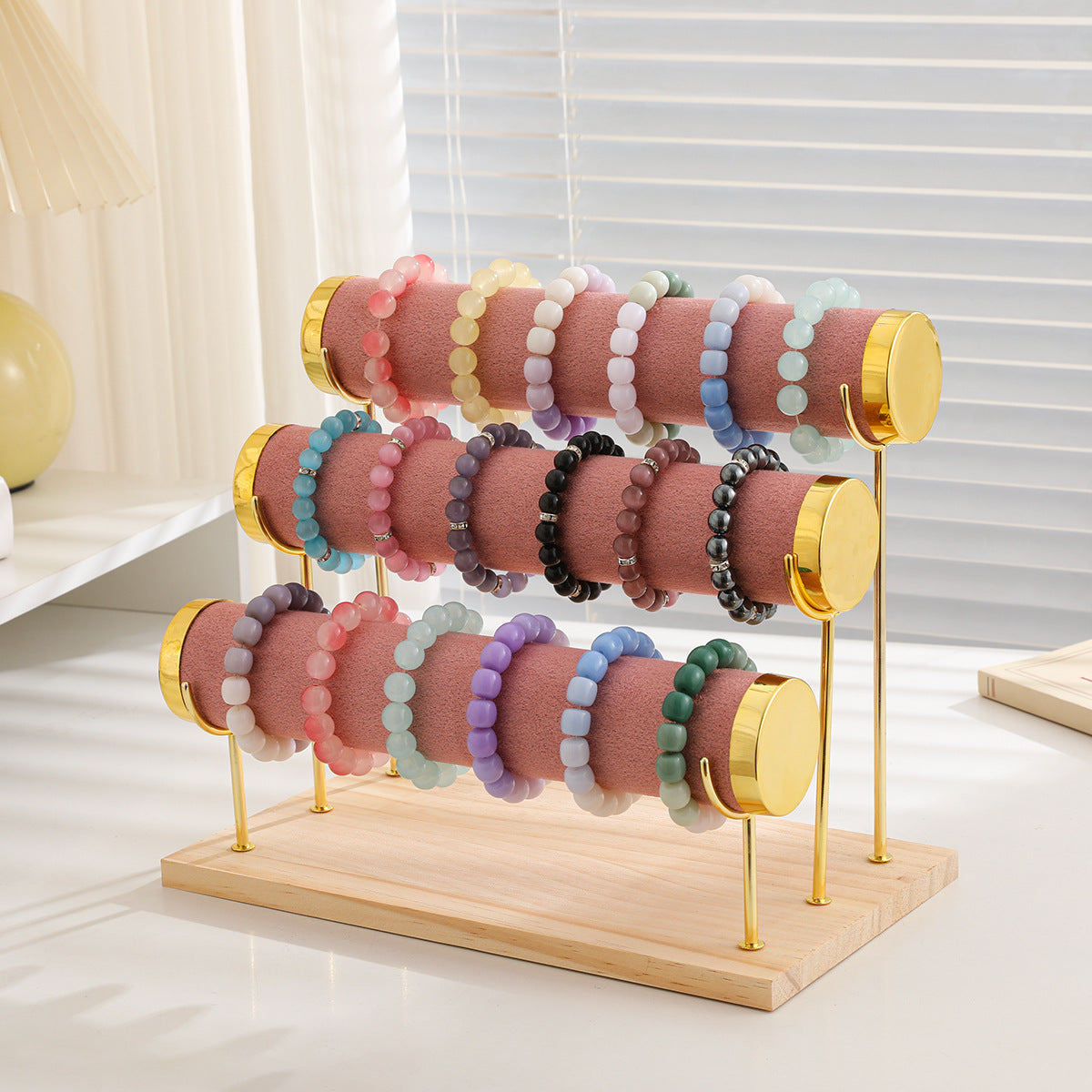 Minimalist Gold 1/2/3-Tier Jewelry Bracelet Watch Display Stand