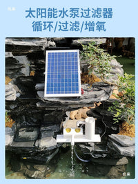 Solar Powered Water Circulation Oxygenation Pump for Outdoor Garden Pond Fountain Fish Tank Filter