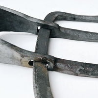 4-Tine Forged Flat Rake for Loosening Soil, Weeding, and Gardening, Steel Nail Rake for Farming and Cultivation