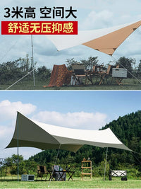 Ultralight 3-Section Aluminum Alloy Tent Pole for Outdoor Canopy Awning Support