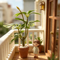 Dollhouse Miniature Potted Green Plant Decoration for BJD Dolls