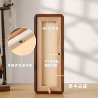 Walnut Wood Picture Frame for Calligraphy and Paintings, Narrow Display Frame with Mortise and Tenon Joints