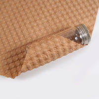 Colored Kraft Paper Bubble Wrap for Fragile Item Packaging, Shock Absorption & Void Fill