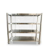 Transparent Mesh Shelf Dust Cover for Commercial & Home Use, Waterproof & Insect-Proof Storage Rack Protector